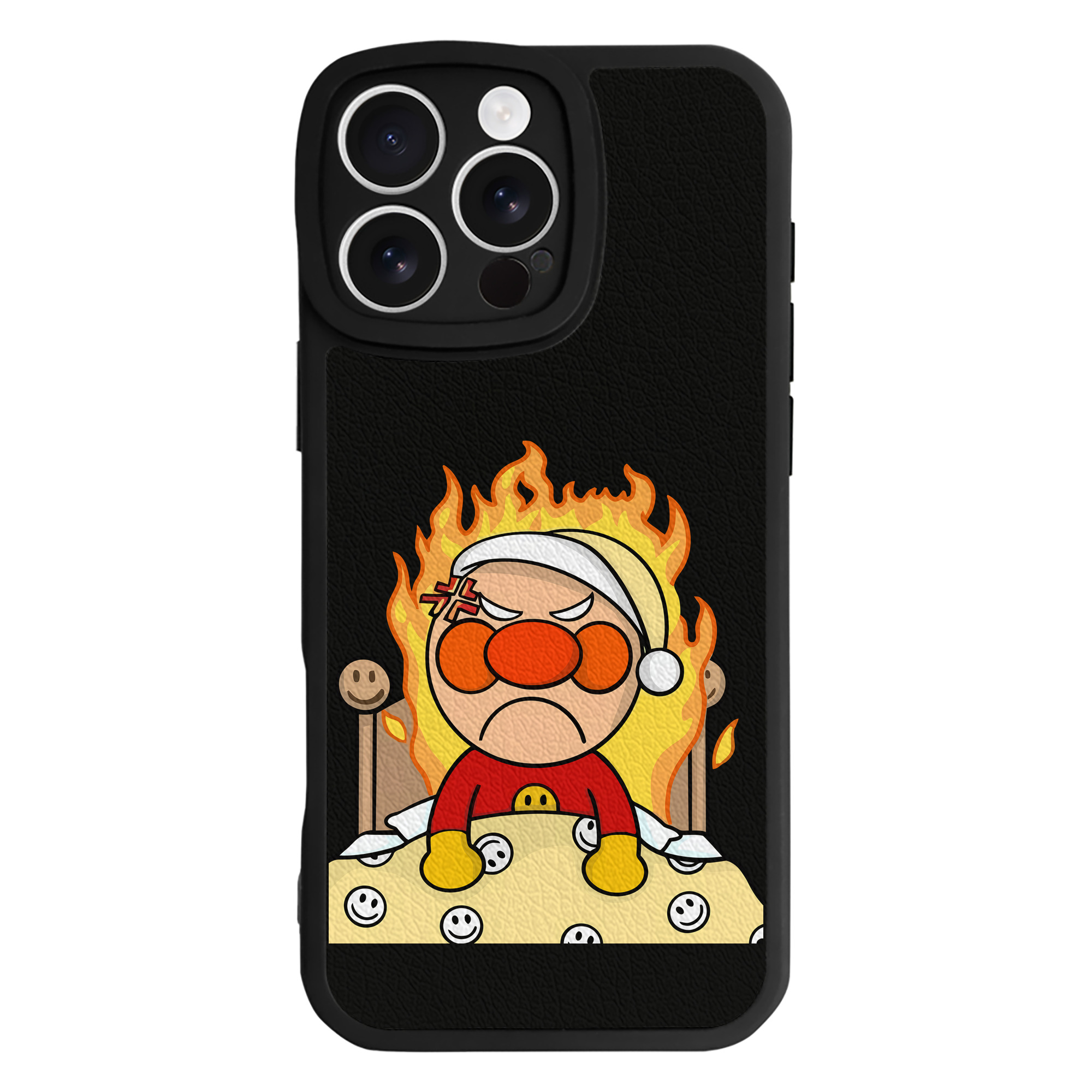 （画像用） アンパンマン Anpanman 【iPhone 16シリーズ対応】シリコンスマホケース（レザー調） 材質：シリコン